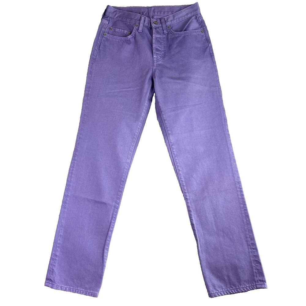 Edwin Sz 28  Lavender Skinny Jeans Antrhopologie Purple Button Fly Preppy School